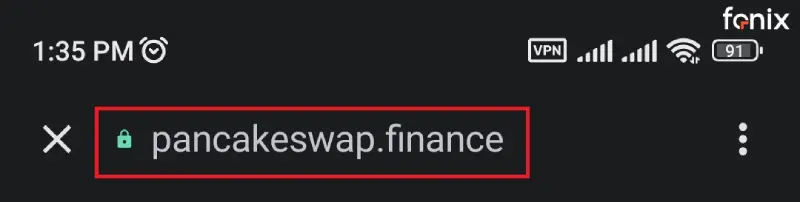 مرحله 1: انتقال ارز از پنکیک سواپ به تراست ولت