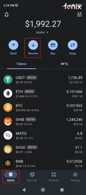 مرحله ششم: انتقال ارز از صرافی بیت پین به تراست ولت