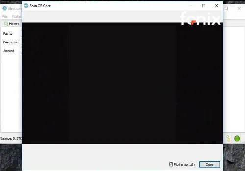 روش دوم: ارسال بیت کوین با استفاده از کد QR