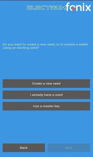 ایجاد عبارت بازیابی (Seed Phrase)