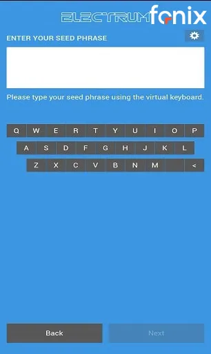 ایجاد عبارت بازیابی (Seed Phrase)