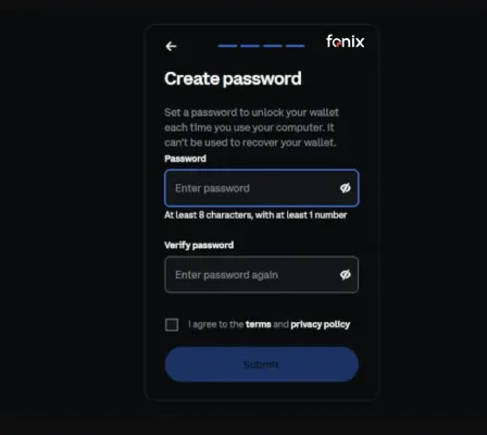 مرحله ششم: تعیین رمز عبور