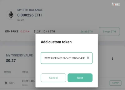مرحله دوم: نحوه اضافه کردن ارز دیجیتال به کیف پول MEW