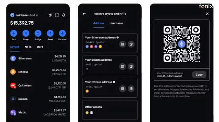 نحوه ارسال رمزارز در Coinbase Wallet