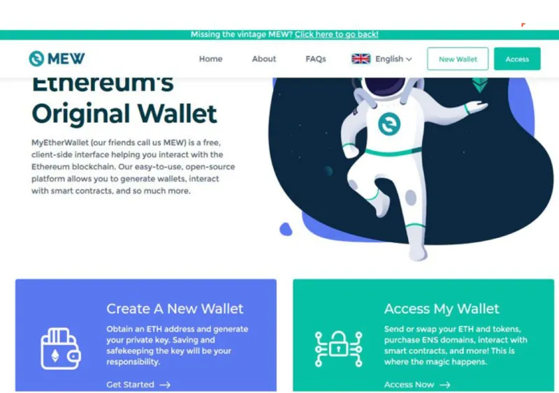 مرحله اول: ساخت کیف پول مای اتر والت (MyEtherWallet)