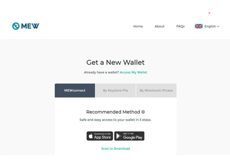 مرحله پنجم: ساخت کیف پول مای اتر والت (MyEtherWallet)