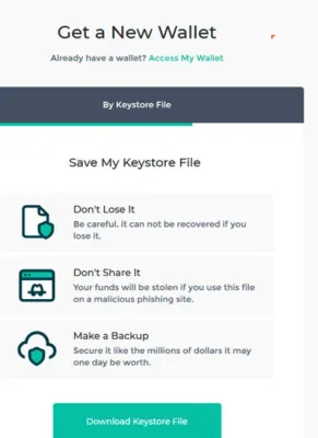 مرحله ششم: ساخت کیف پول مای اتر والت (MyEtherWallet)
