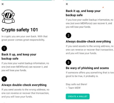 مرحله هفتم: ساخت کیف پول به روش MEWconnect